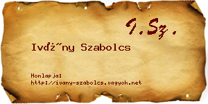Ivány Szabolcs névjegykártya